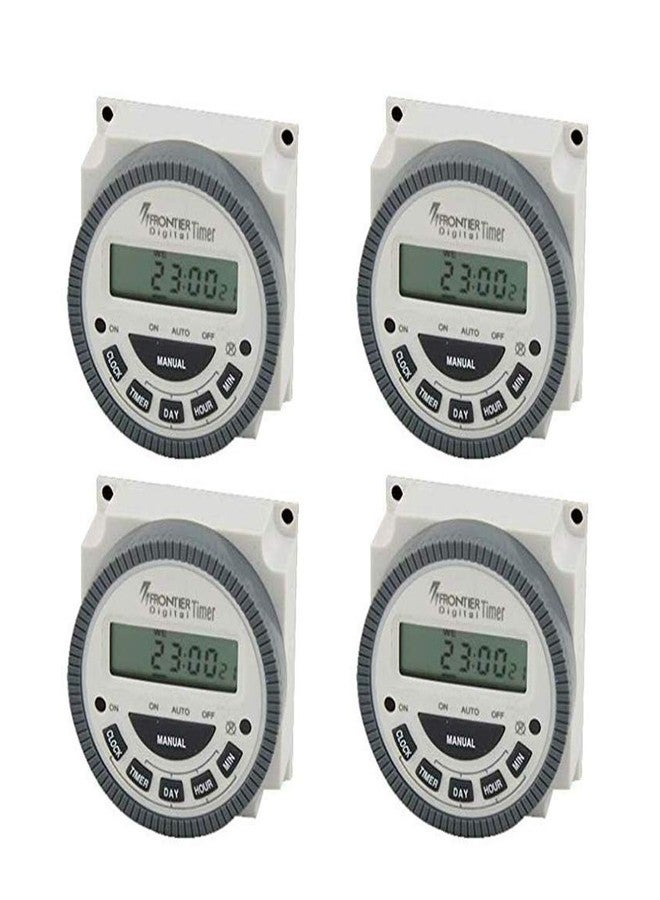 Quick Sense مؤقت رقمي سريع الاستشعار، وحدة تحكم قابلة للبرمجة TM-619-30A، مجموعة من 4 قطع - Image 1